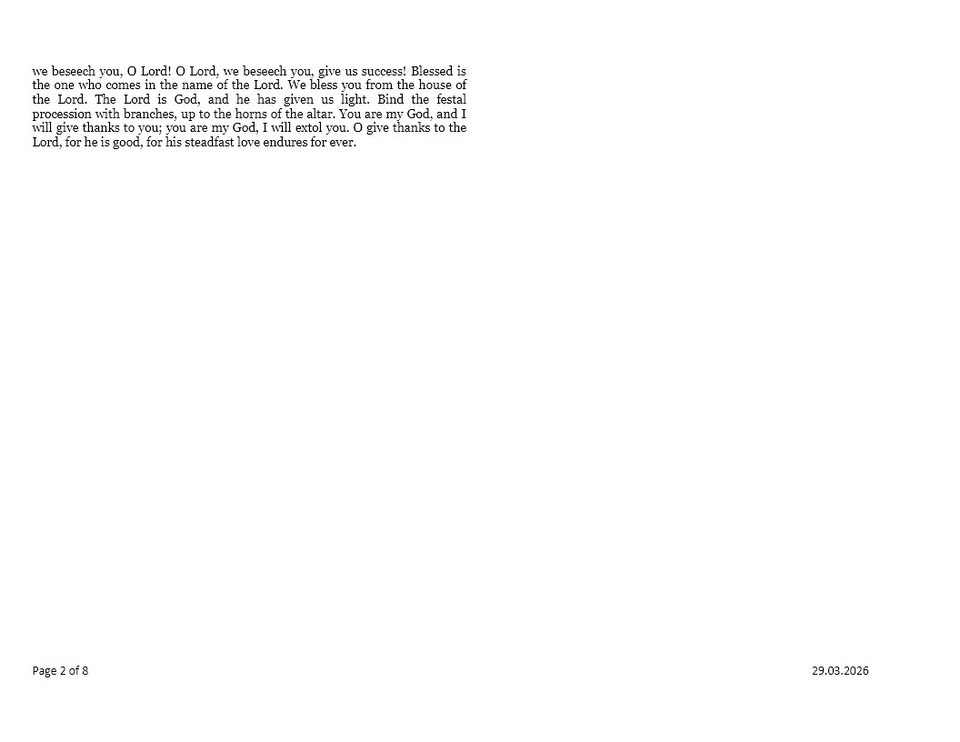 Darlleniadau Sul y Blodau  |  Palm Sunday Readings